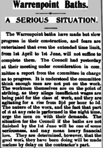 Newry Reporter - Tuesday 16 April 1907 Warrenpoint Baths Visit Warrenpoint Whats the point
