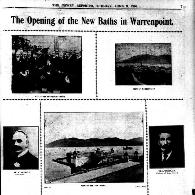 The opening of the baths in Warrenpoint